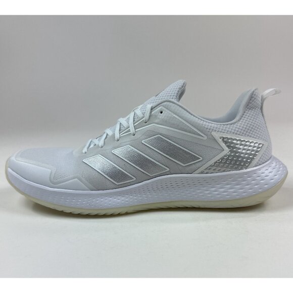 Adidas Defiant Speed Womens 10 White Silver Tennis Shoes Sneakers Low ID1510 - Picture 6 of 8